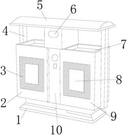一种具有紫外杀菌除异味功能的环保垃圾箱